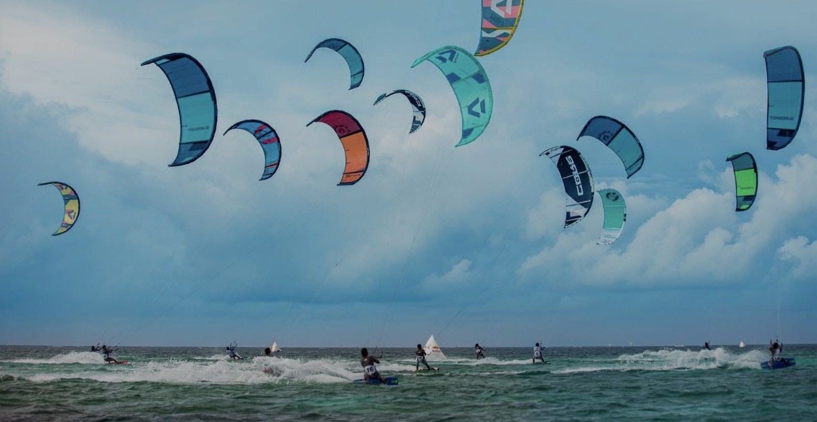Kiteboarding, Goidhoo, Maldives